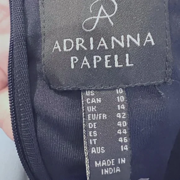 Adrianna Papell Navy Sequin Dress - Picture 10 of 16